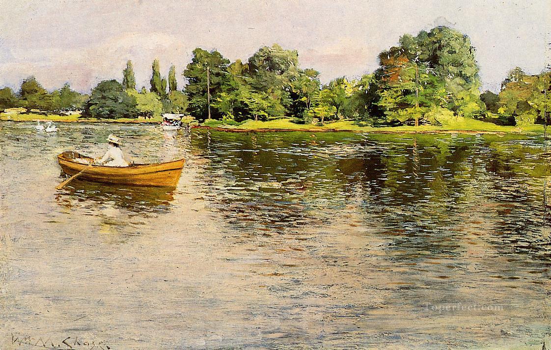 Summertime 1886 impressionism William Merritt Chase Landscape Oil Paintings